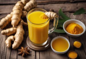 Turmeric and ginger juice