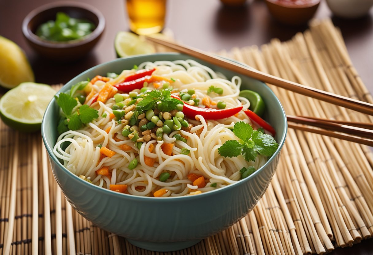 Cold Asian noodle salad
