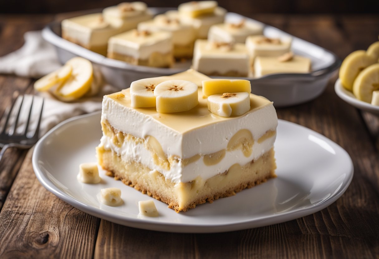 Banana pudding cheesecake squares